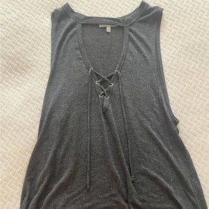 Tank top with cut out
